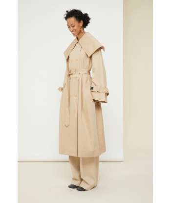 Charakteristischer Trenchcoat aus Bio-Baumwolle ou a consommer sur place