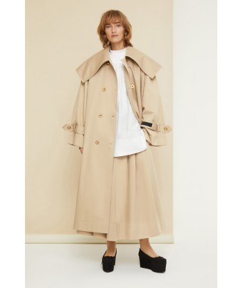 Charakteristischer Trenchcoat aus Bio-Baumwolle ou a consommer sur place