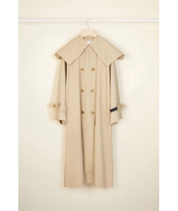 Charakteristischer Trenchcoat aus Bio-Baumwolle ou a consommer sur place