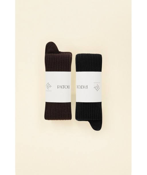 Zwei Paar Socken aus Bio-Baumwollmix Par le système avancé 