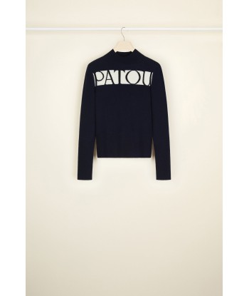 Patou Logo-Pullover aus Kaschmir und Wolle pas chere