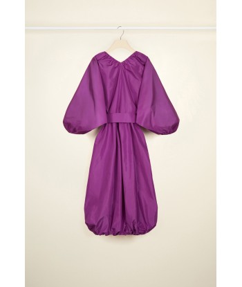 Belted maxi dress in eco-friendly faille 2024