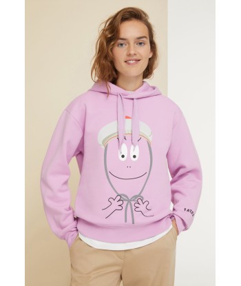 Barbapapa Unisex-Kapuzenpullover aus Bio-Baumwolle de pas cher