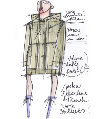 Patou Oversize-Parka aus Bio-Baumwolle pas chere