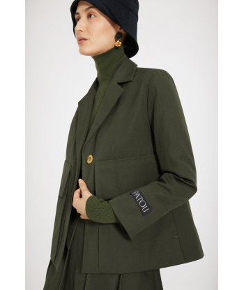 Kastenförmig geschnittene Jacke aus Bio-Baumwolle 50-70% off 