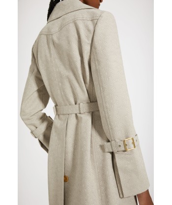 Trenchcoat aus Bio-Baumwolljacquard les ctes