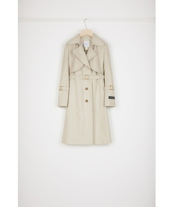 Trenchcoat aus Bio-Baumwolljacquard les ctes