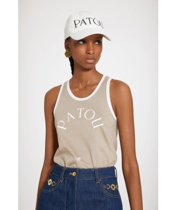 Patou Ringer-Tanktop aus Bio-Baumwolle brillant des détails fins