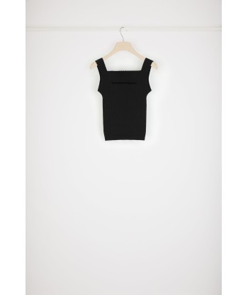 Strick-Tanktop mit Cut-Outs aus Bio-Baumwollmix paiement sécurisé