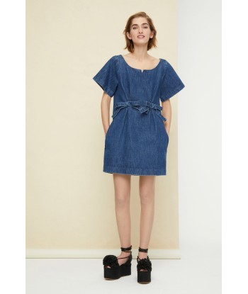 Denim-Minikleid mit Schleife Comparez plus de prix