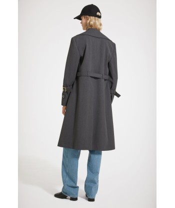 Trenchcoat aus technischem Wolltwill Fin de série