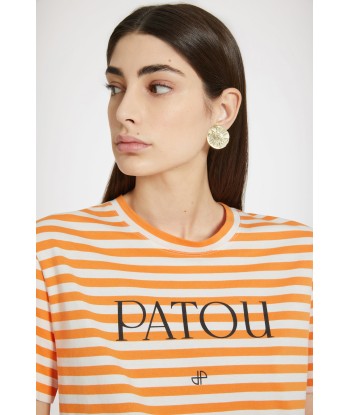 Gestreiftes Patou T-Shirt aus Baumwolle livraison gratuite