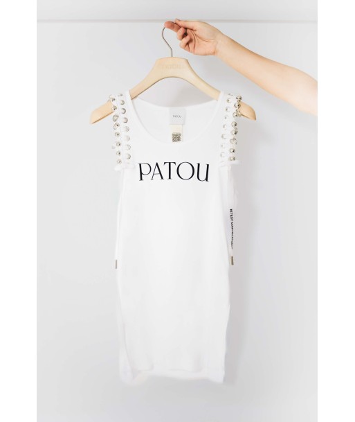 Patou Upcycling Tanktop aus Bio-Baumwolle une grave pollution 