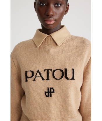 Pullover mit Patou-Intarsien aus nachhaltiger Wolle und Kaschmir à prix réduit toute l'année