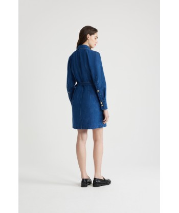 Mini-Hemdkleid aus Bio-Denim france