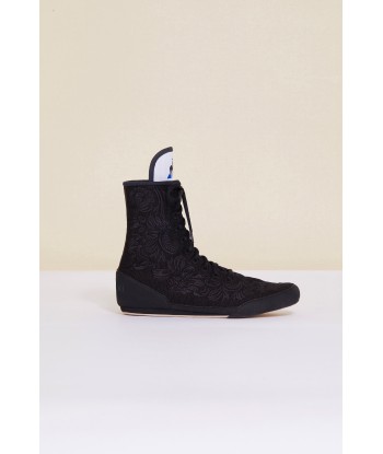 Sneakers alte ricamate - Nero en ligne des produits 