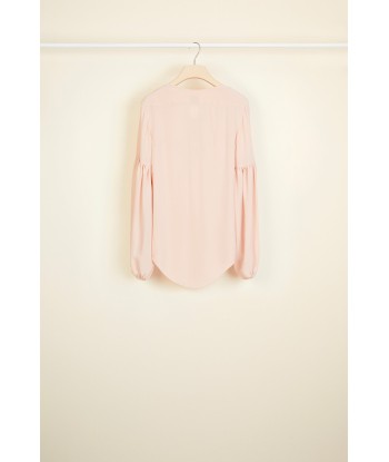 Blusa in seta con maniche a sbuffo en ligne des produits 