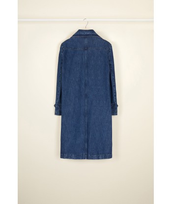 Cappotto in denim con collo in perle Economisez 