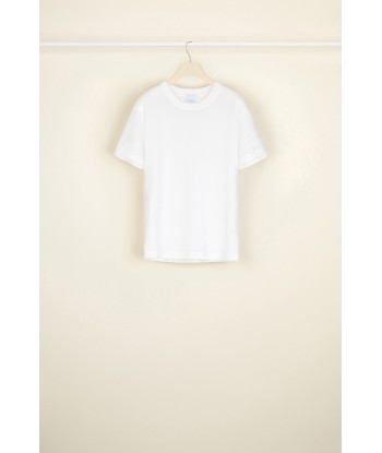 T-shirt in cotone bio con colletto ricamato une grave pollution 