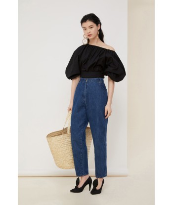 Denim-Karottenhose pas cher chine