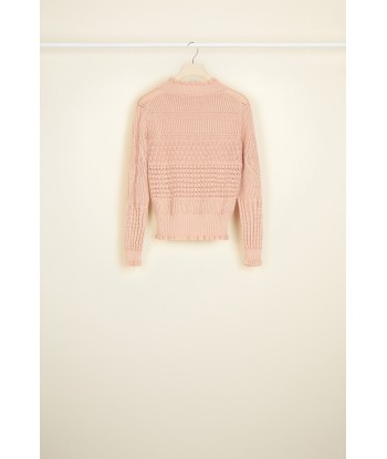 Maglione in crochet in cotone bio acheter en ligne